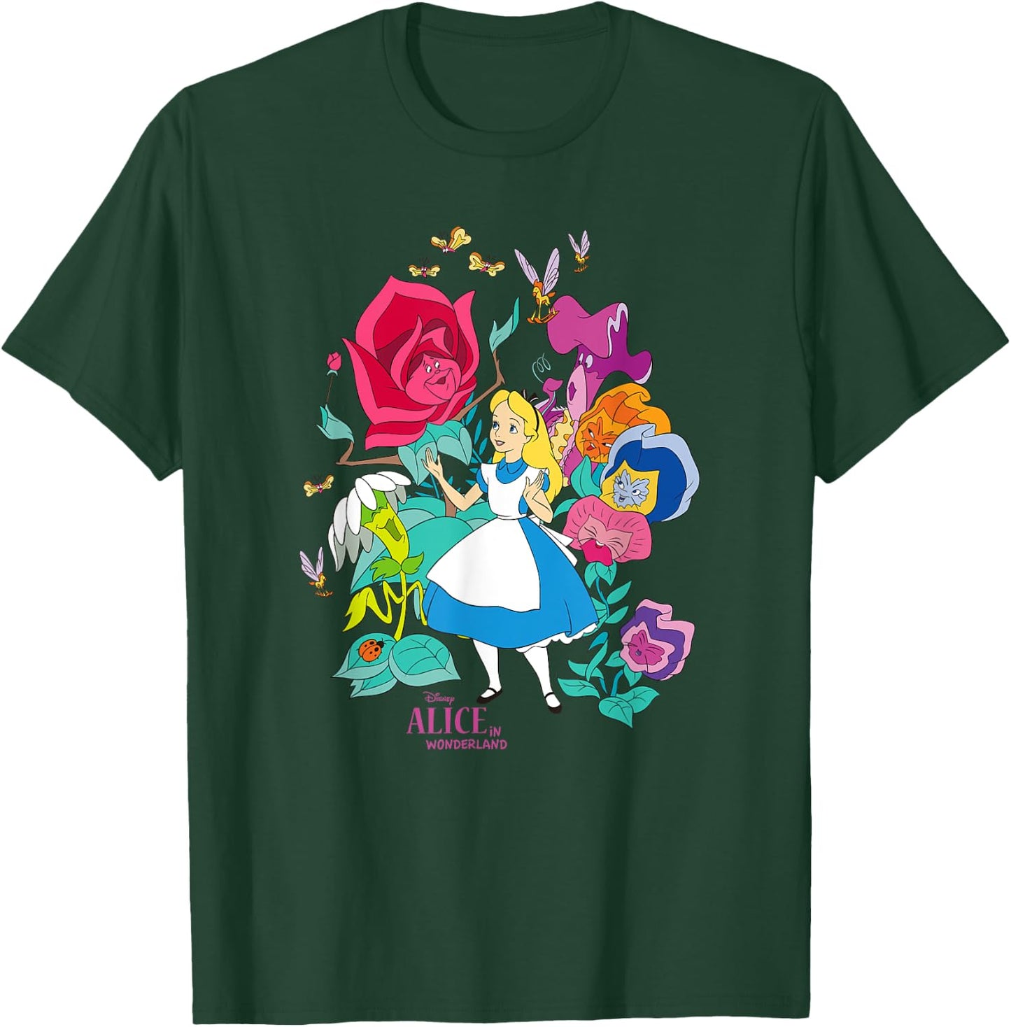 Disney Alice in Wonderland Wildflower Forest T-Shirt - T-Shirt | Forest