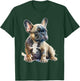 French Bulldog Kids Clothes Frenchie Dad Mom T-Shirt - T-Shirt | Forest