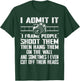 I Shoot, Frame, Hang People - Distressed Photographer Camera T-Shirt - T-Shirt | Forest