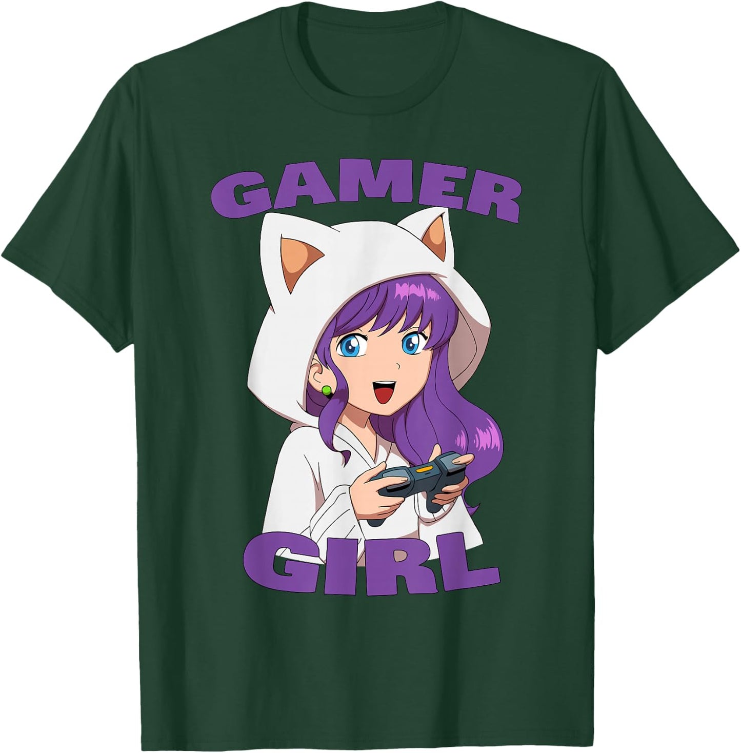 Pretees Gamer Girl Video Games Gaming T-Shirt - T-Shirt | Forest