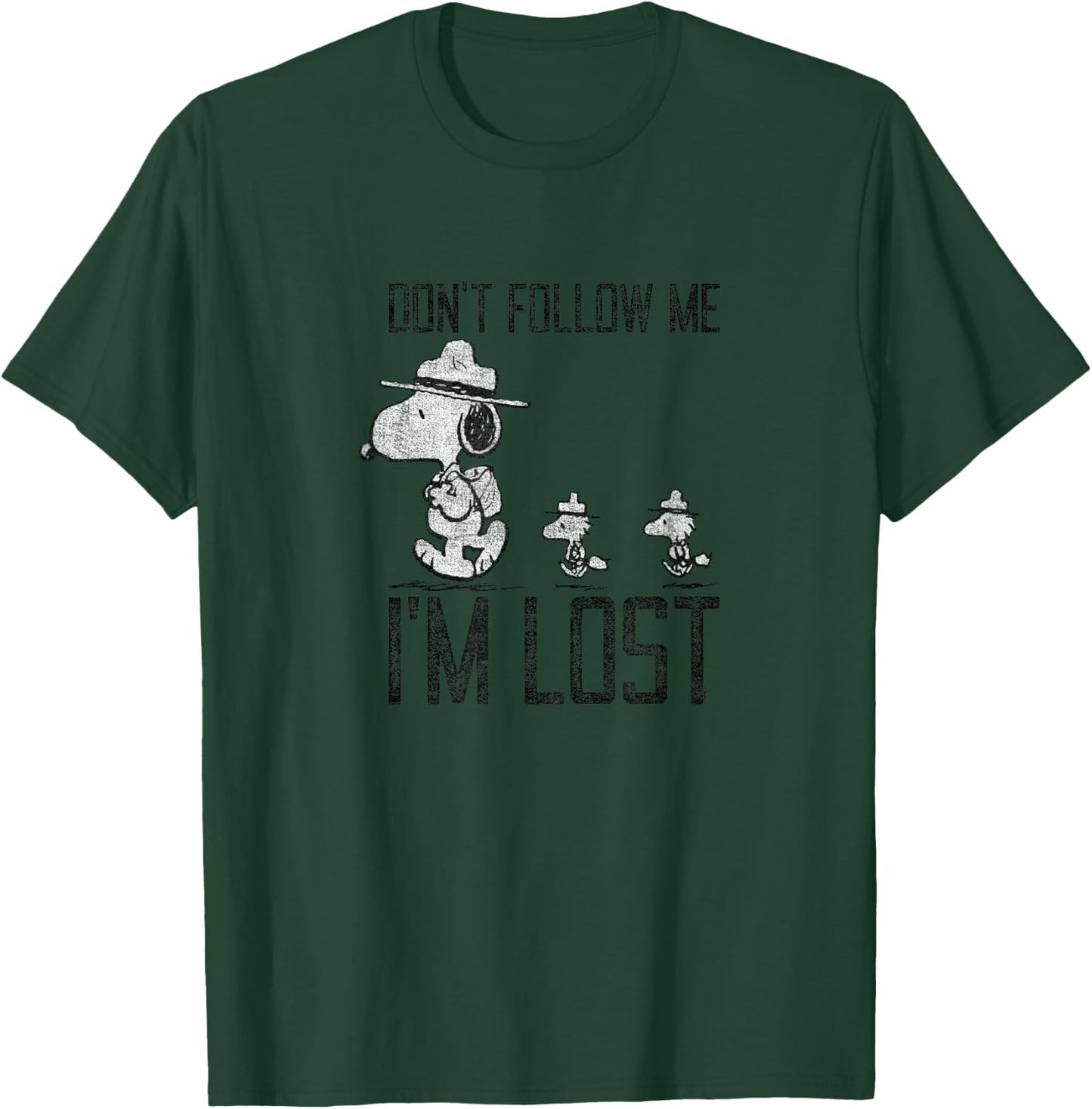 Peanuts - Snoopy Don't Follow Me Im Lost T-Shirt - T-Shirt | Forest