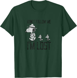 Peanuts - Snoopy Don't Follow Me Im Lost T-Shirt - T-Shirt | Forest