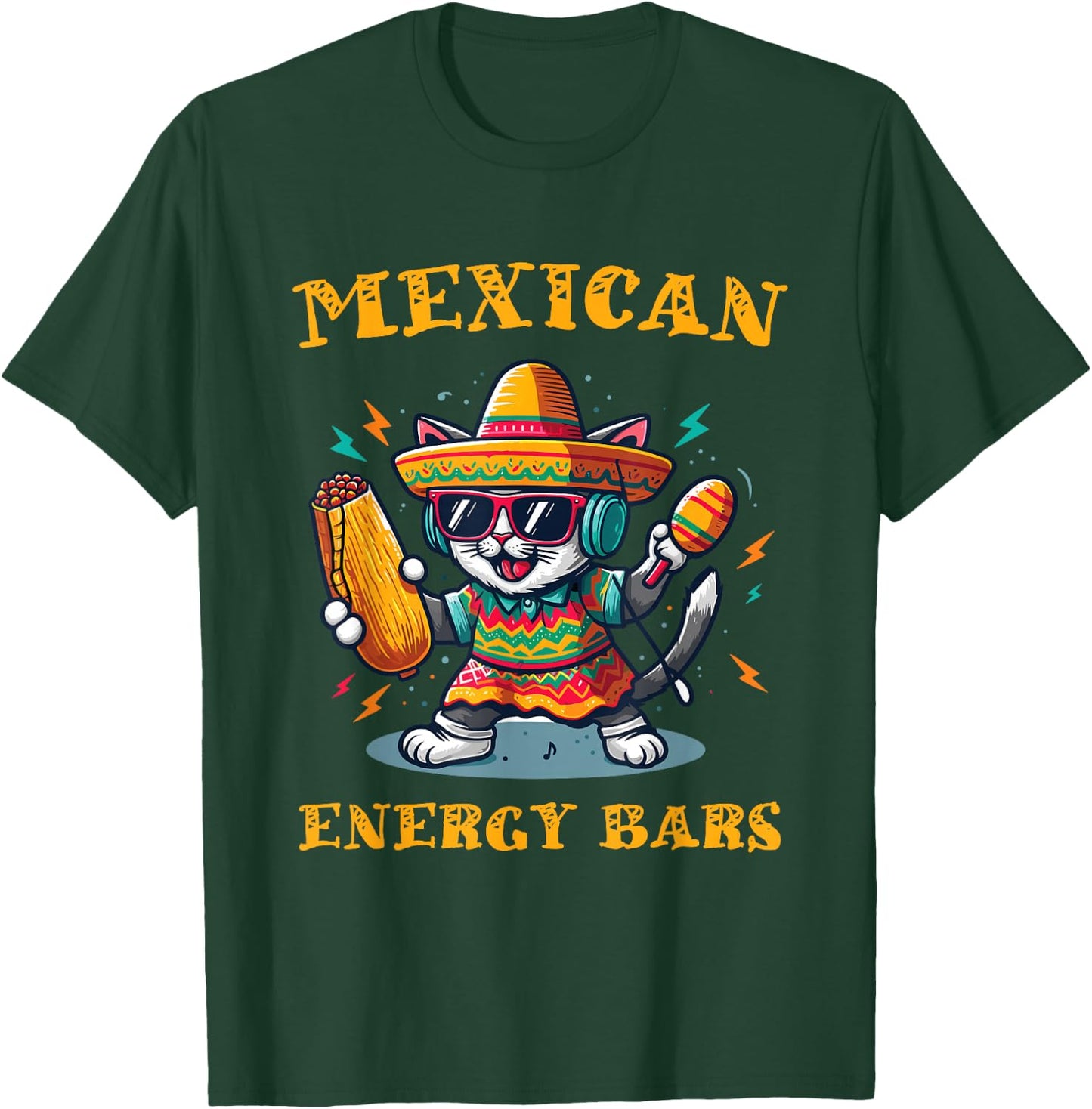 Tamale Mexican Energy Bars Funny Tamales Lover Mexican Food T-Shirt - T-Shirt | Forest