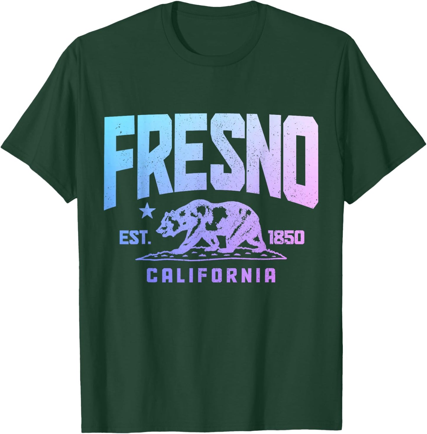 Fresno, California, California, 1850 Pride Vintage T-Shirt - T-Shirt | Forest