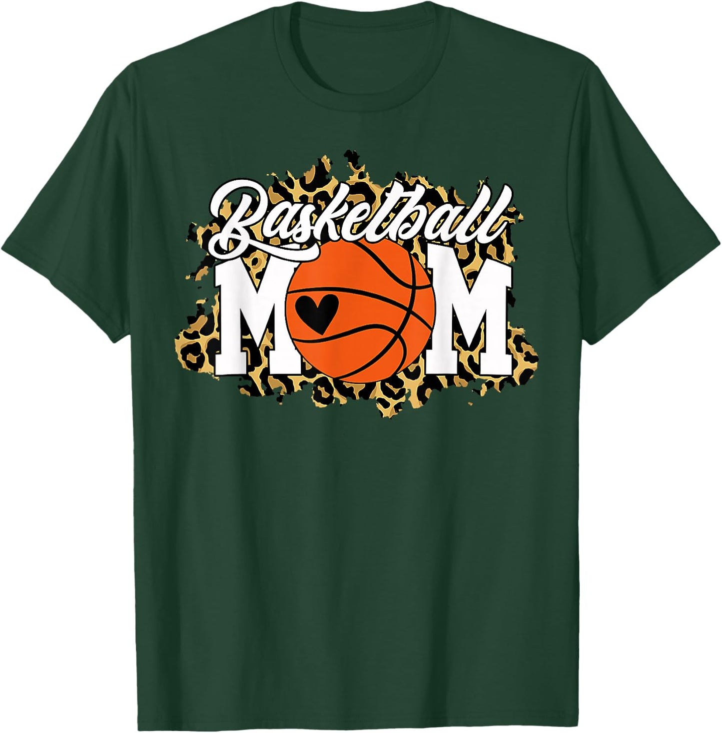 Basketball Mom Shirt Mom Game Day Outfit T-Shirt - T-Shirt | Forest