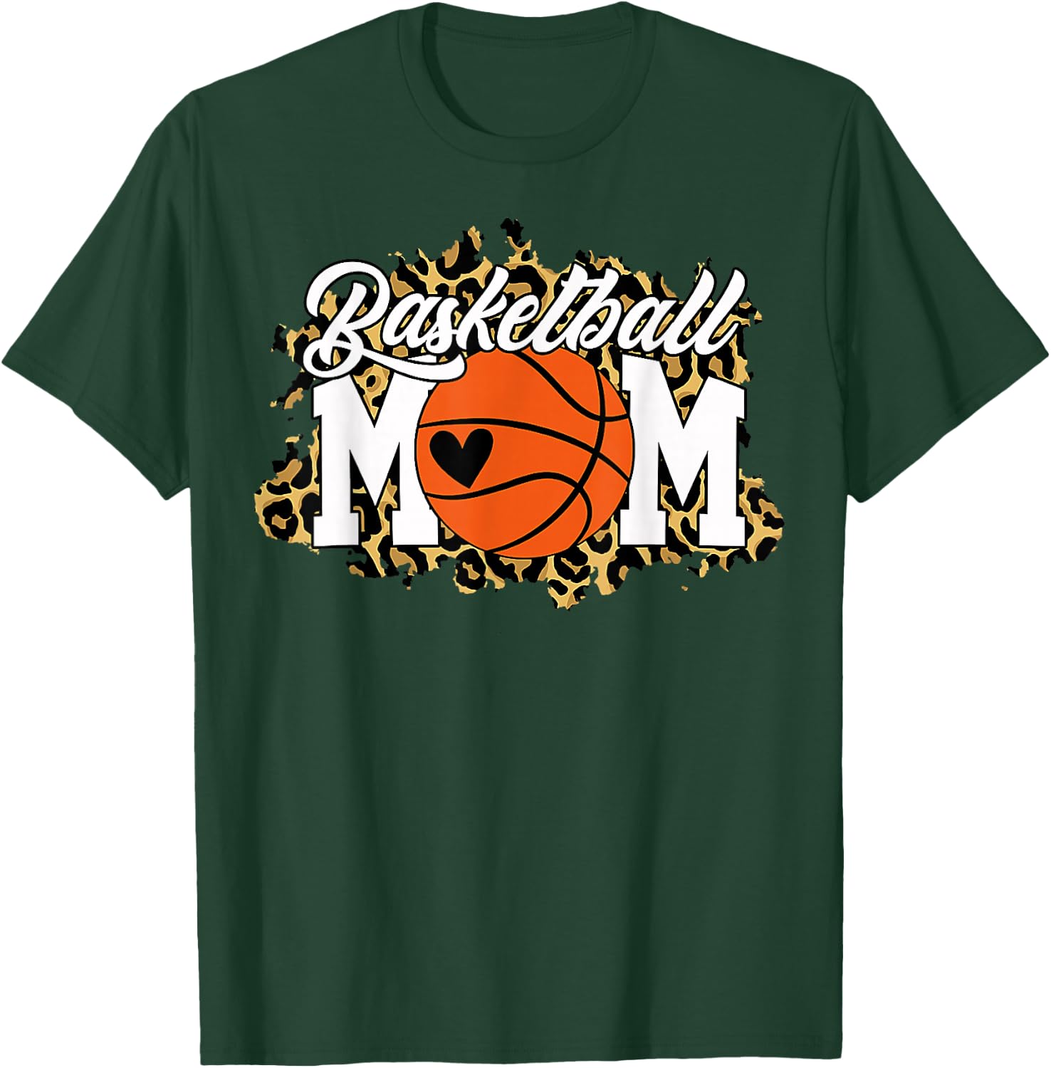 Basketball Mom Shirt Mom Game Day Outfit T-Shirt - T-Shirt | Forest