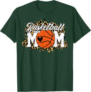 Basketball Mom Shirt Mom Game Day Outfit T-Shirt - T-Shirt | Forest