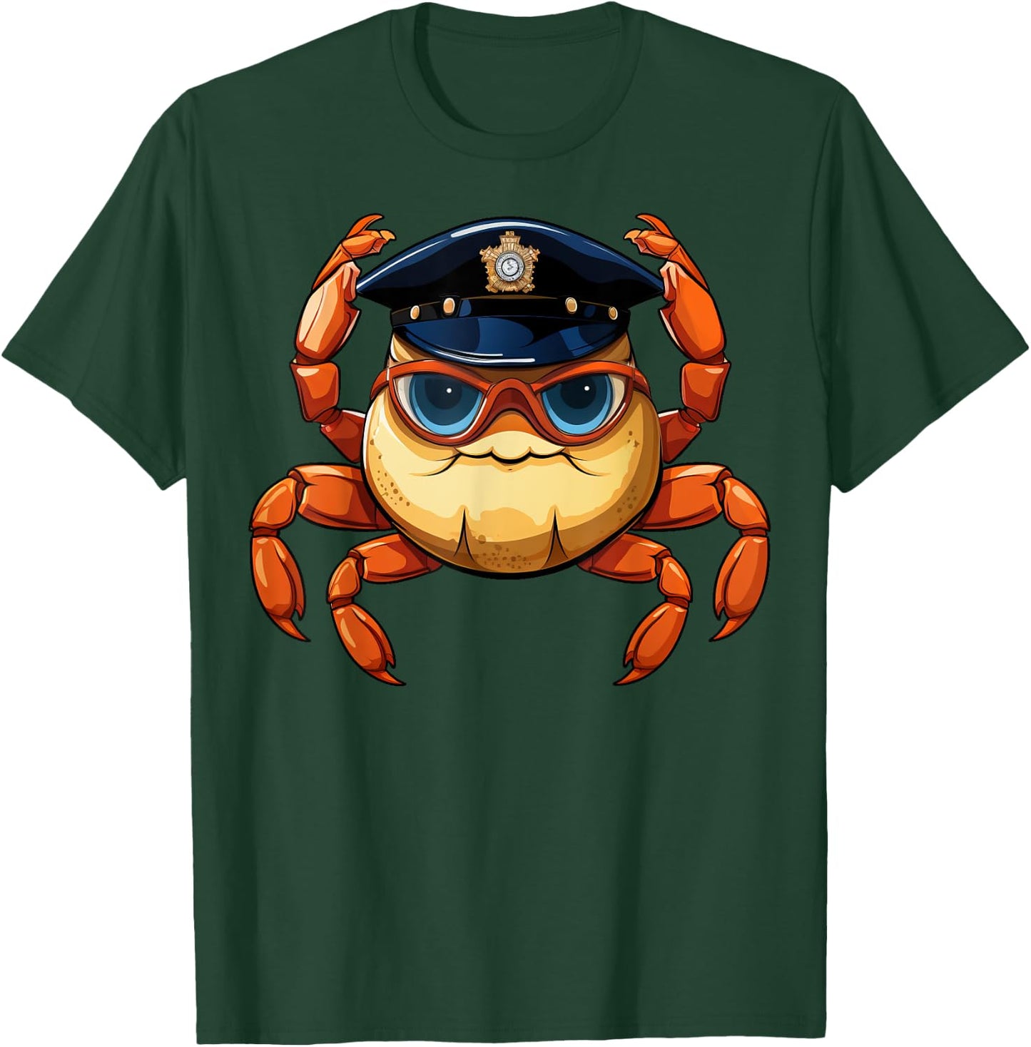 Crab Policeman T-Shirt - T-Shirt | Forest