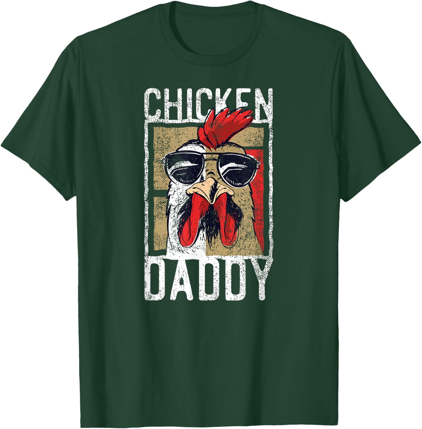 Lustige Hhner - und Hahn Designs Chicken Daddy - a fun design for every rooster in the basket T-Shirt - T-Shirt | Forest