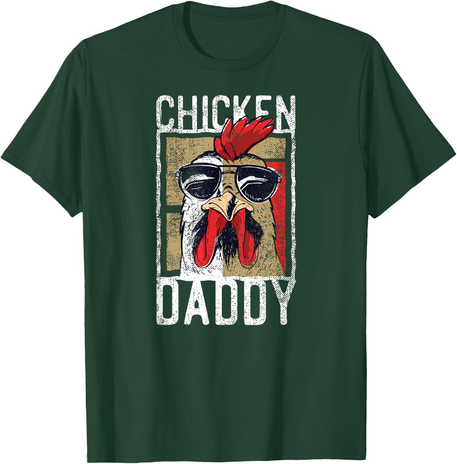 Lustige Hhner - und Hahn Designs Chicken Daddy - a fun design for every rooster in the basket T-Shirt - T-Shirt | Forest