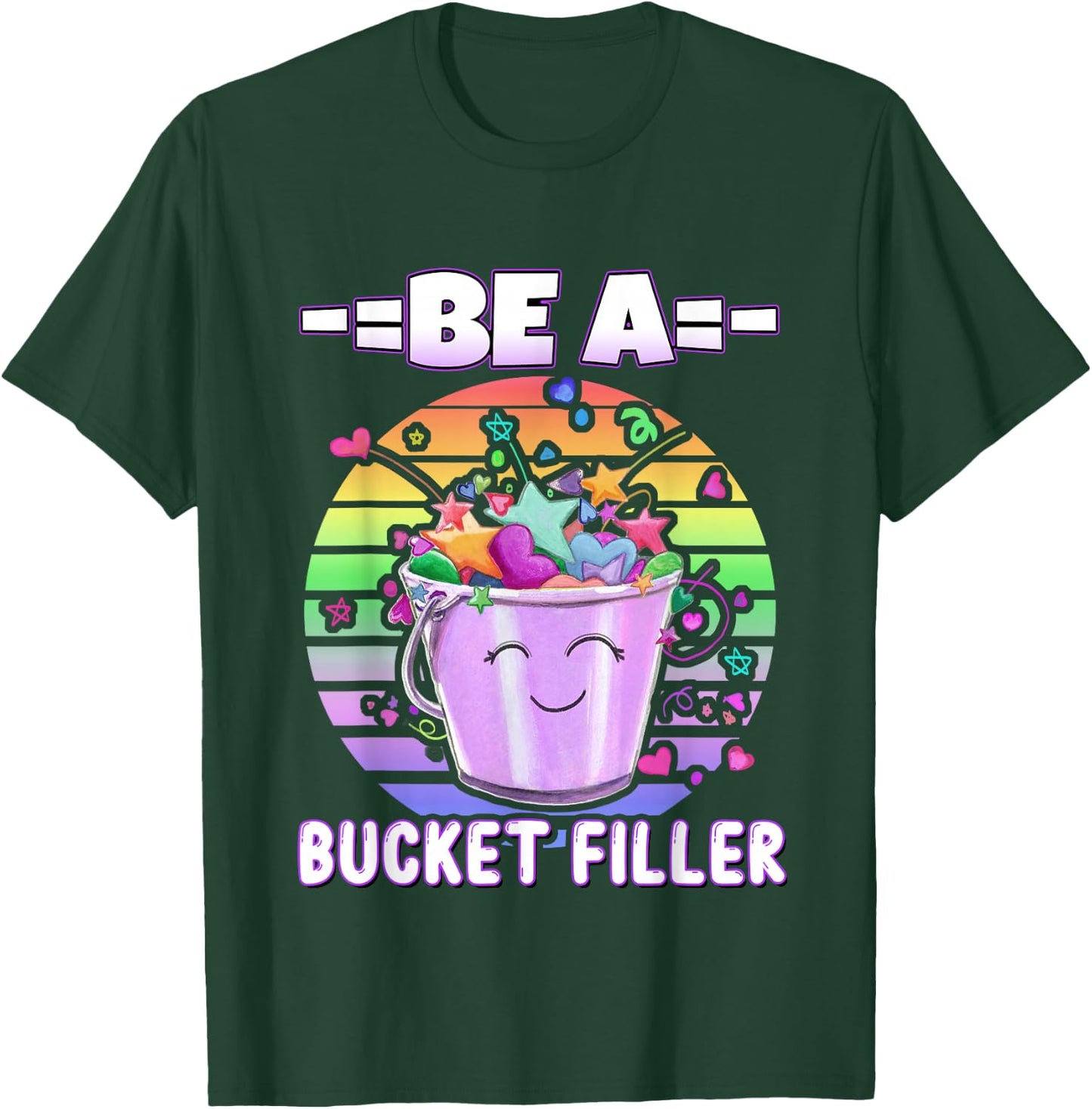 Be a Bucket Filler Colourful Sunset T-Shirt - T-Shirt | Forest