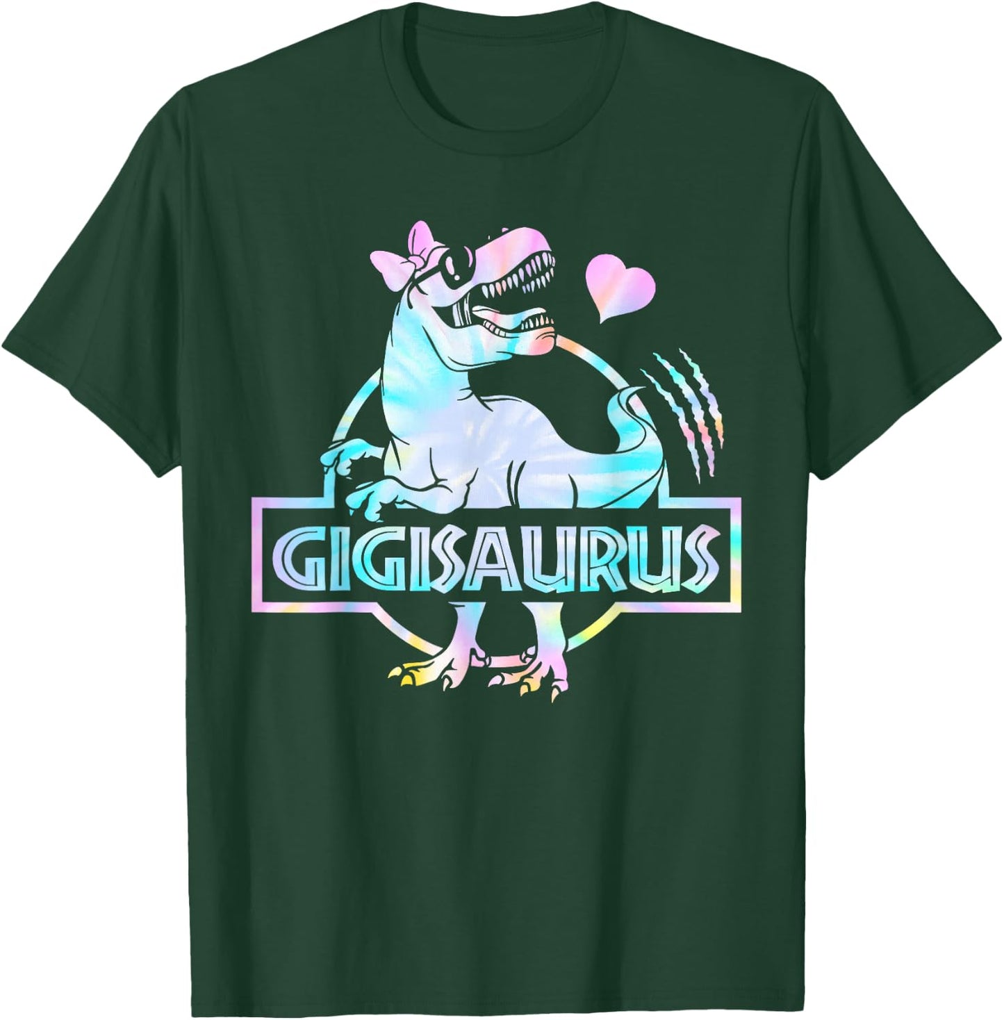Gigisaurus T Rex Dinosaur Gigi Saurus Family Matching Women T-Shirt - T-Shirt | Forest
