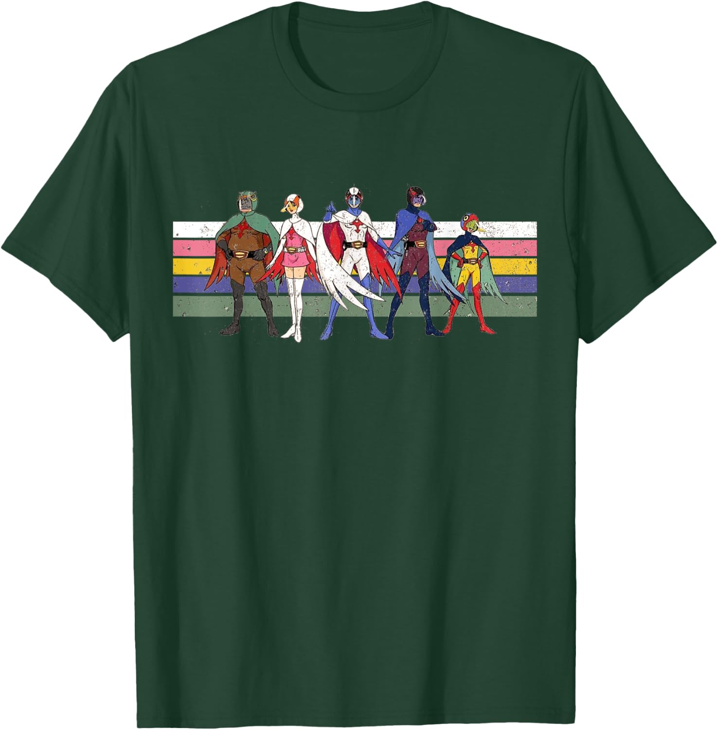 Battle of the planets G Force Retro Colour T-Shirt - T-Shirt | Forest