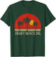 Dewey Beach Delaware DEL Surfer Retro Sunset Vintage T-Shirt - T-Shirt | Forest