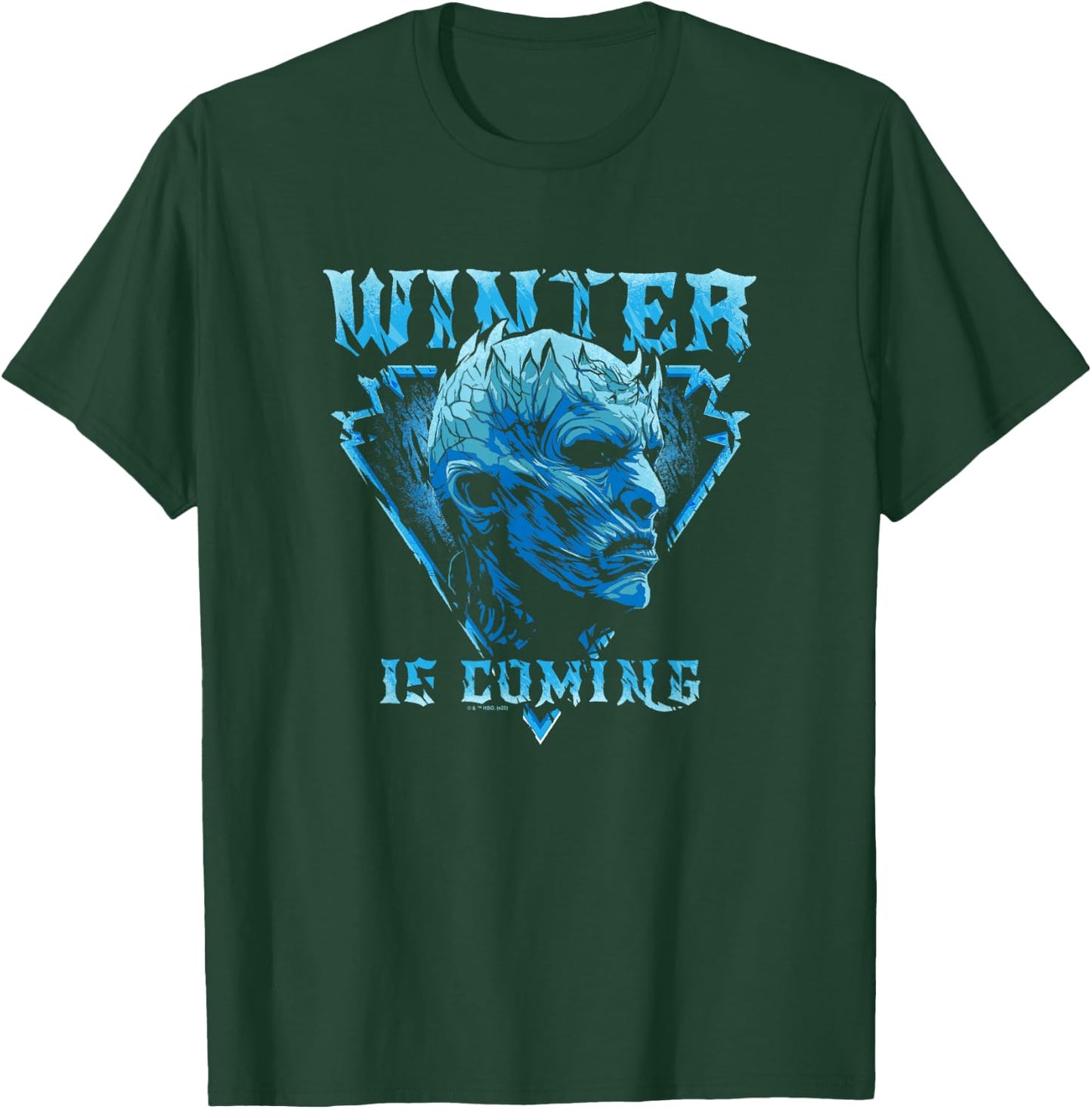 Game Of Thrones Winter Is Coming Night King Side Portrait T-Shirt - T-Shirt | Forest