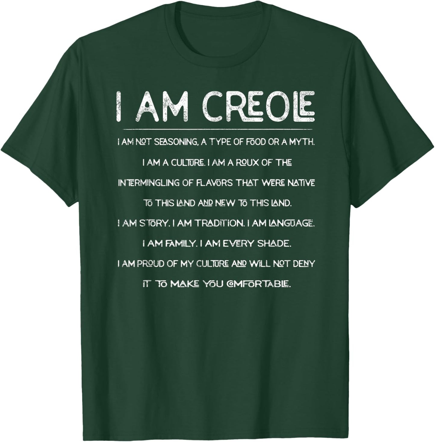 Creole Louisiana State New Orleans Mardi Gras T-Shirt - T-Shirt | Forest
