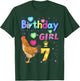 Kids 7Years Old Chicken Its my 7th birthday Girl Chicken T-Shirt - T-Shirt | Forest