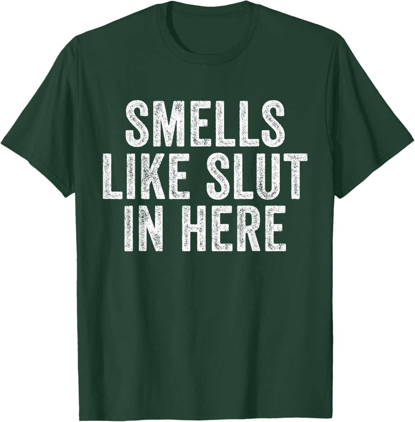 Smells Like Slut In Here Offensive Funny Adult Humor Vintage T-Shirt - T-Shirt | Forest