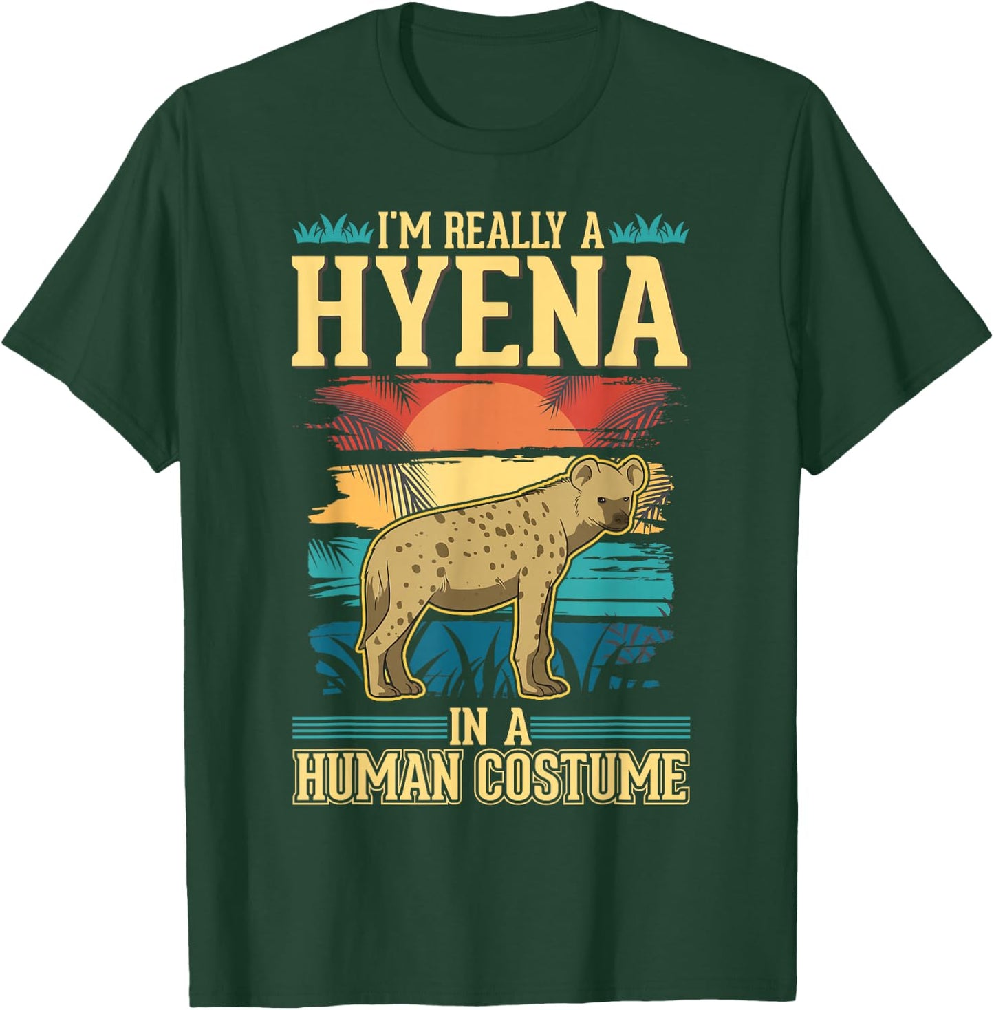 Hyena Costume Halloween T-Shirt - T-Shirt | Forest