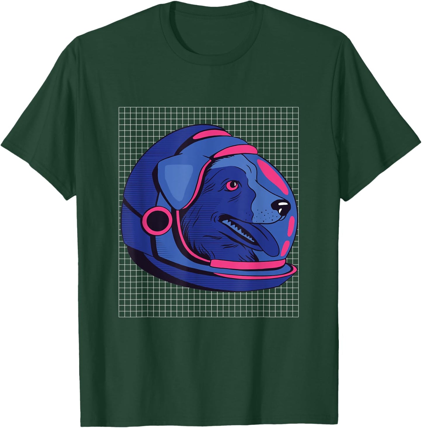 Astronaut Laika Russia Dog T-Shirt - T-Shirt | Forest