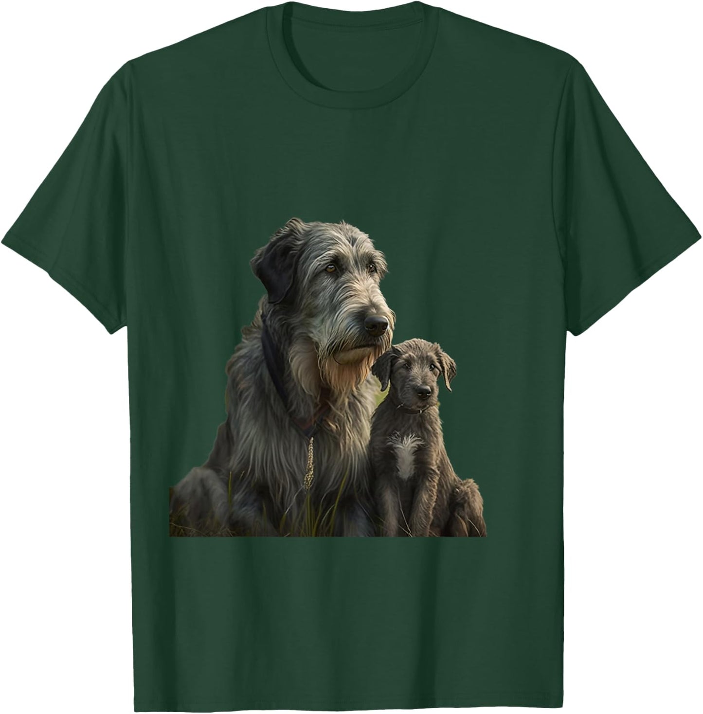 Irish Wolfhound Fathers Day - Irish Wolfhound T-Shirt - T-Shirt | Forest