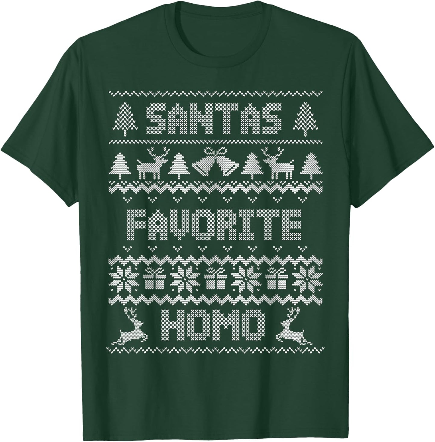Santa's Favorite Homo - Gay Christmas T-Shirt - T-Shirt | Forest