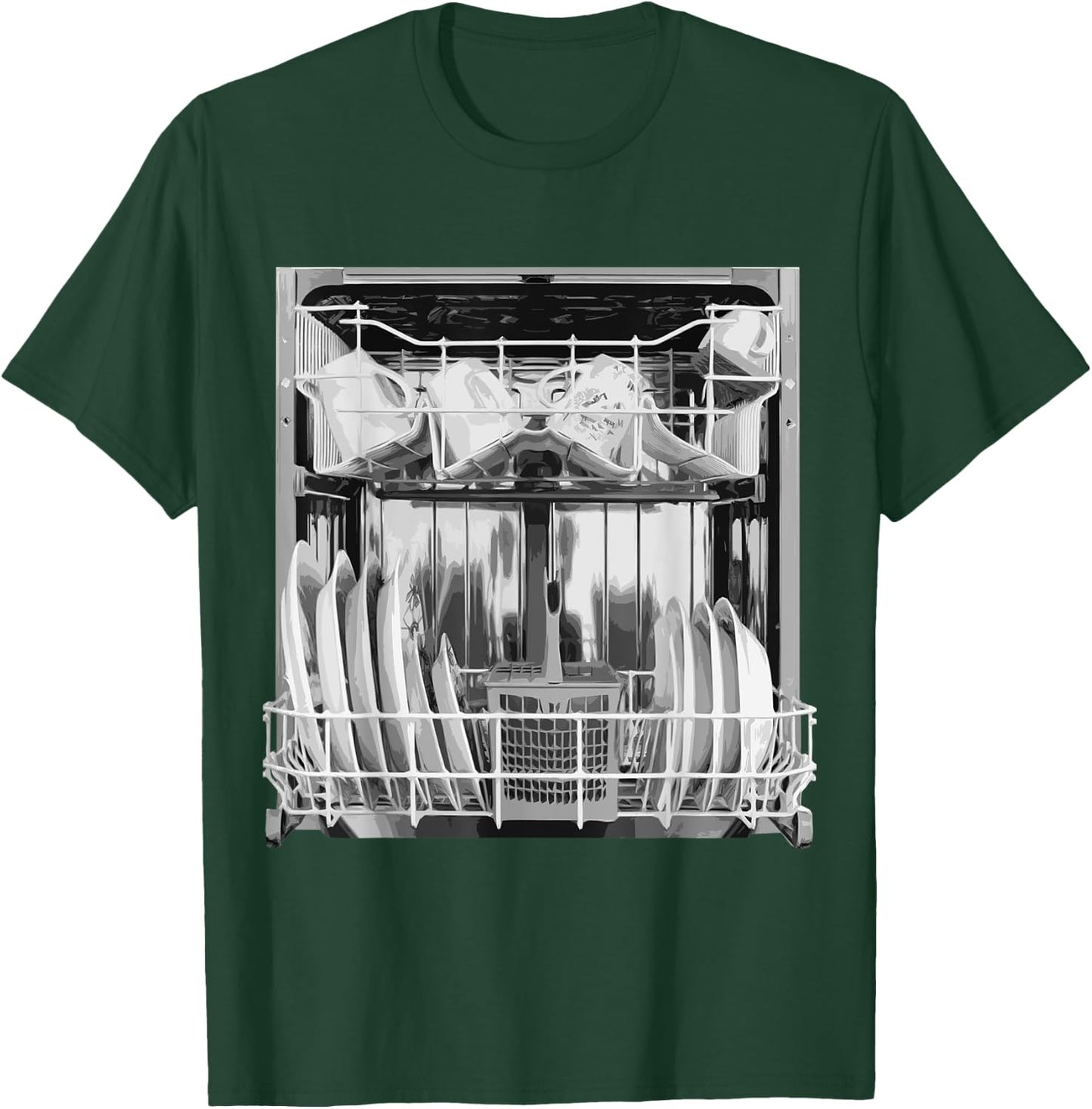 Dishwasher Costume Funny Halloween Silvester Kitchen Objects T-Shirt - T-Shirt | Forest