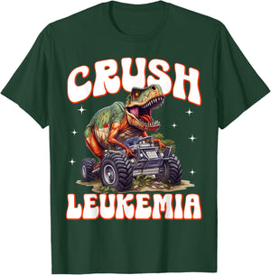 Crush Leukemia Awareness Cure Blood Cancer Fighter Kids T-Shirt - T-Shirt | Forest