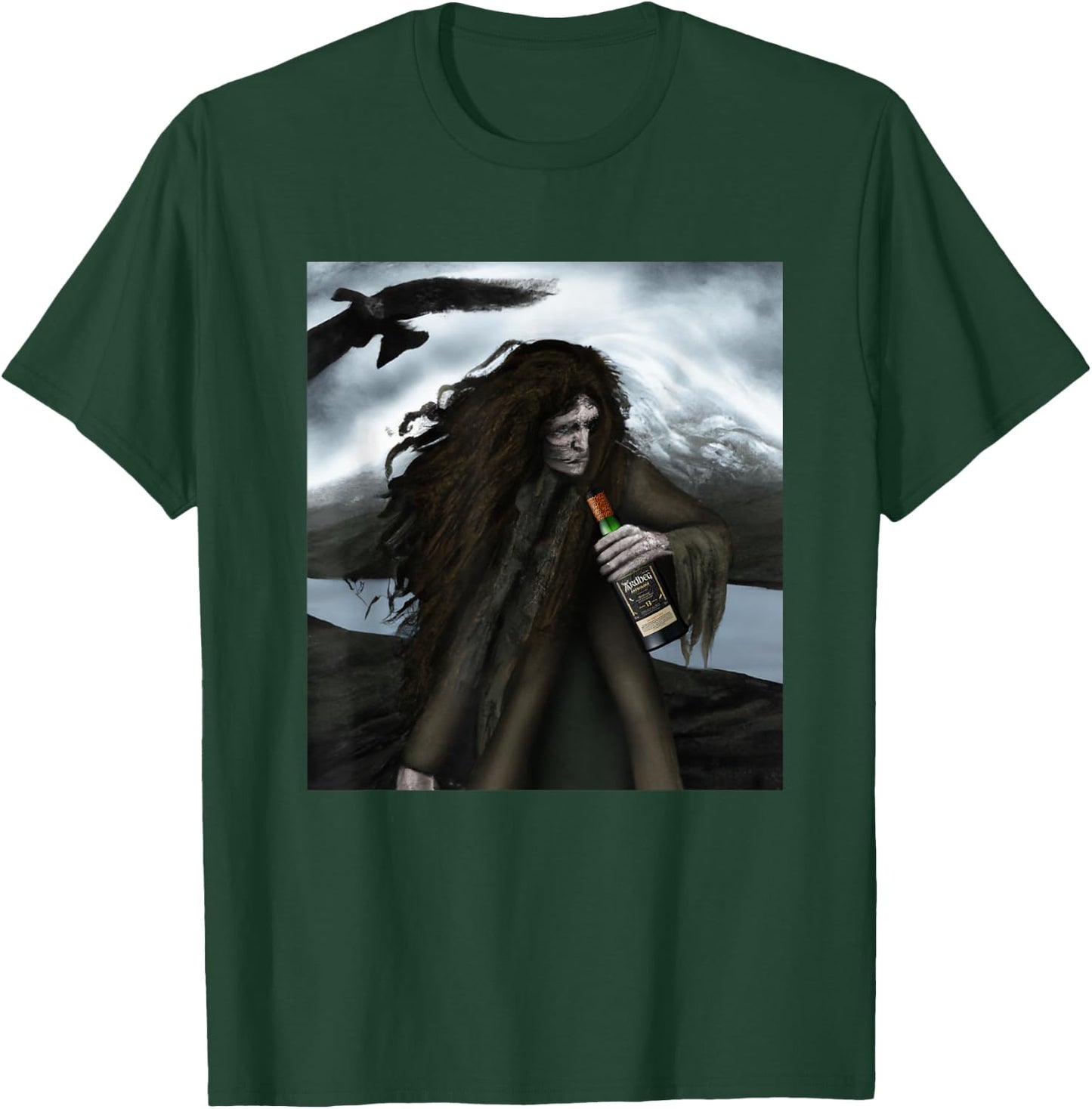 MonnemBlue Ardbeg The Harpy's Tale -Adults Black Short Sleeve Small T-Shirt - T-Shirt | Forest
