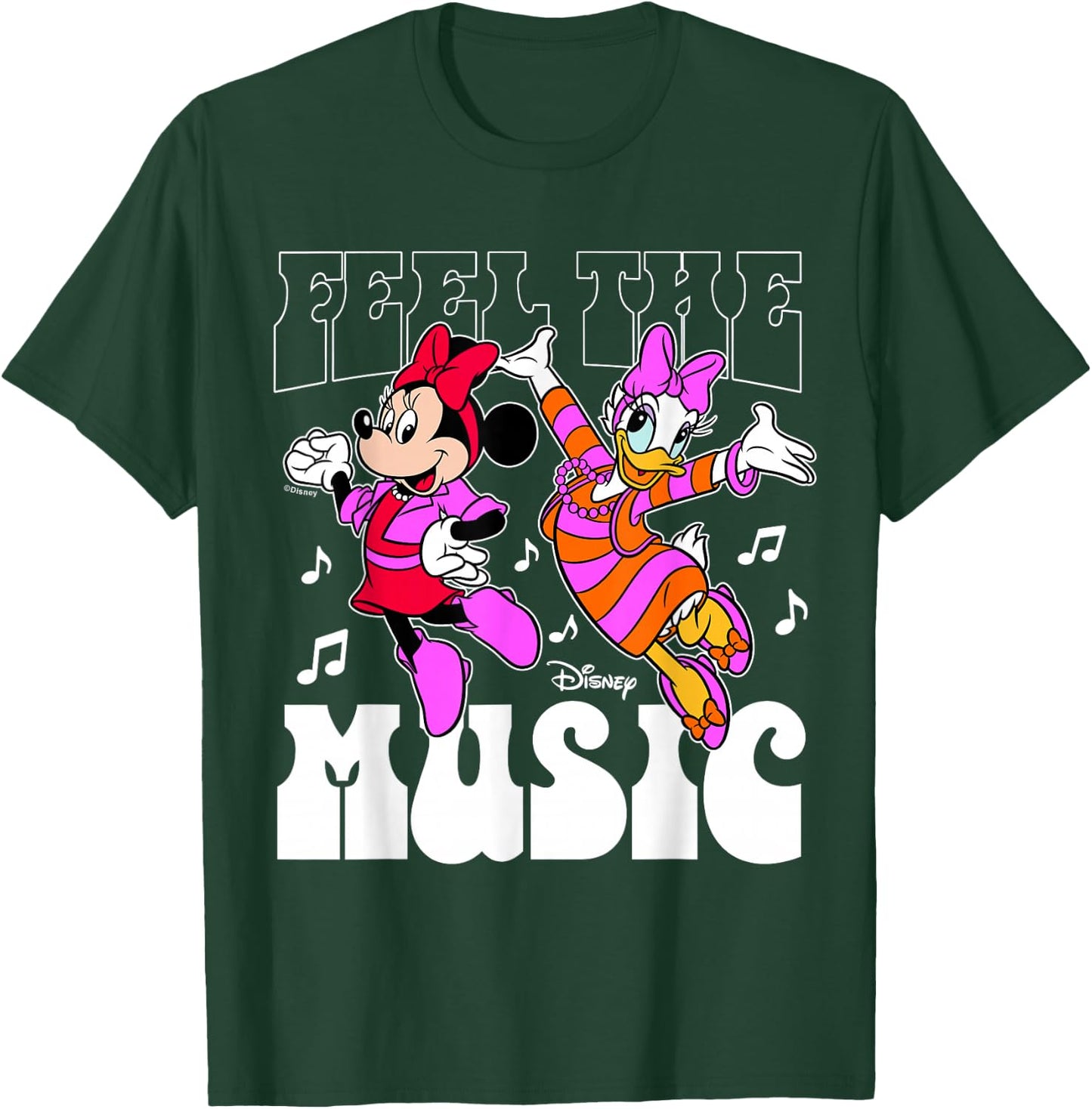 Minnie Mouse Daisy Duck - Feel The Music T-Shirt - T-Shirt | Forest