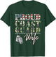 Proud Coast Guard Wife American Veteran Military T-Shirt - T-Shirt | Forest