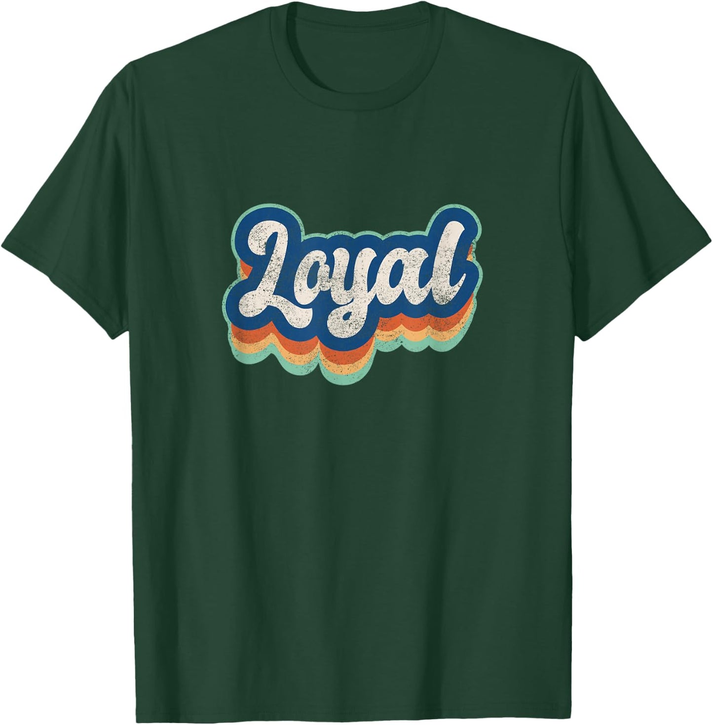 Loyal First Name Boy Vintage Style 70s 80s Personalized T-Shirt - T-Shirt | Forest