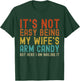 It's Not Easy Being My Wife's Arm Candy Funny Husband Retro T-Shirt - T-Shirt | Forest