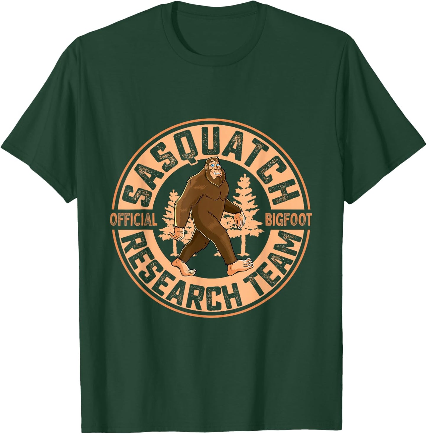 Sasquatch Official Bigfoot Research Team Men Women Kids T-Shirt - T-Shirt | Forest