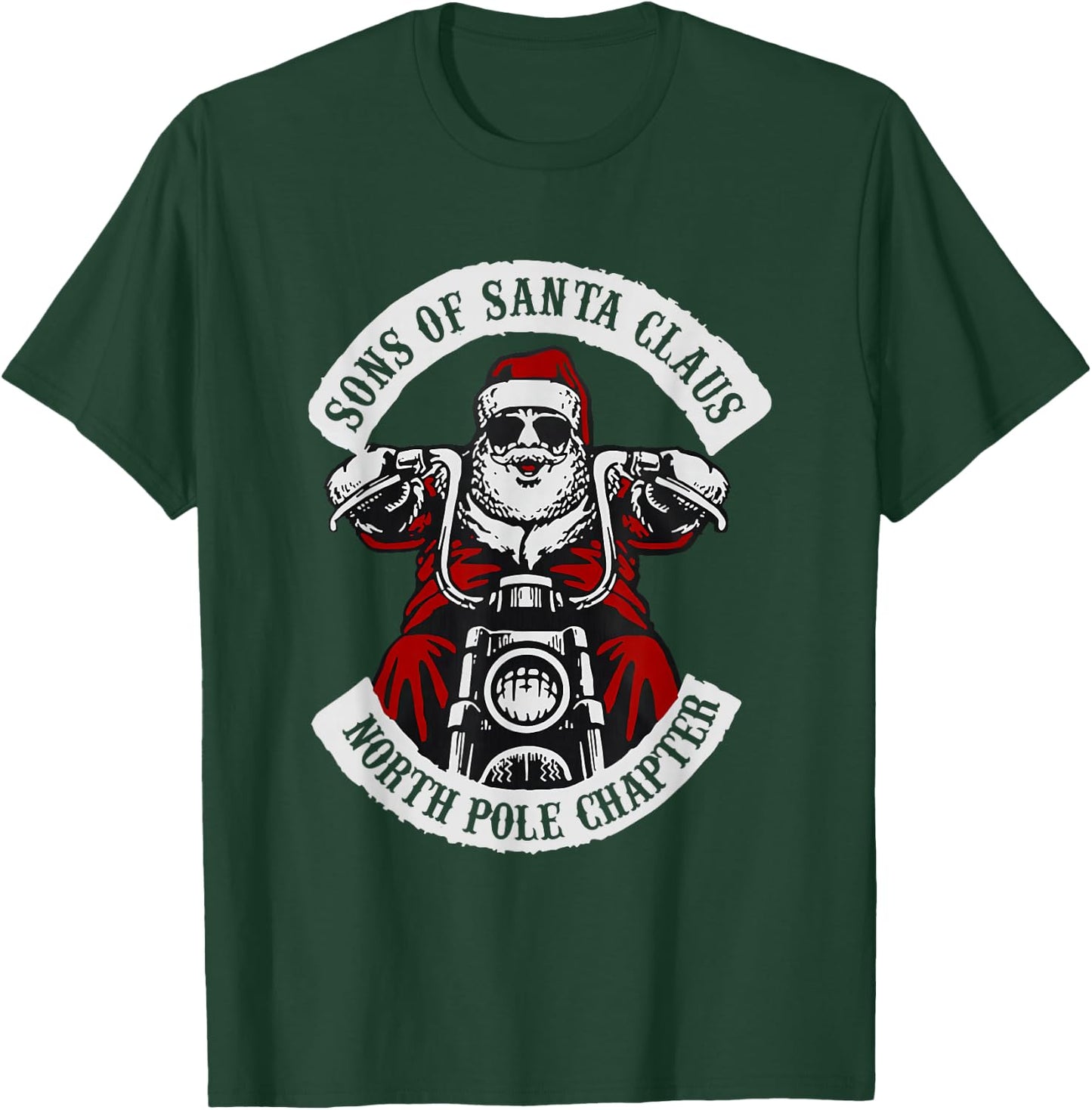 Sons Of Santa Claus North Pole Chapter Christmas T-Shirt - T-Shirt | Forest