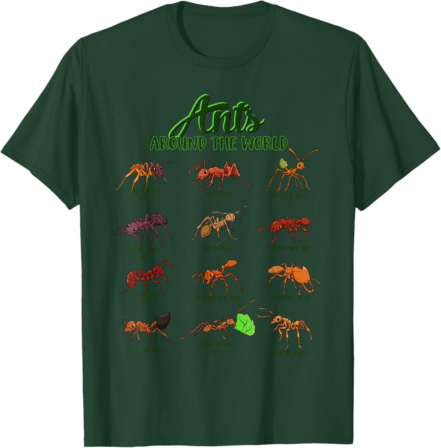 Ants of the World - Ants T-Shirt - T-Shirt | Forest