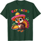Funny Mexican Cute Turkey Eats Tacos Thanksgiving Kids Boys T-Shirt - T-Shirt | Forest