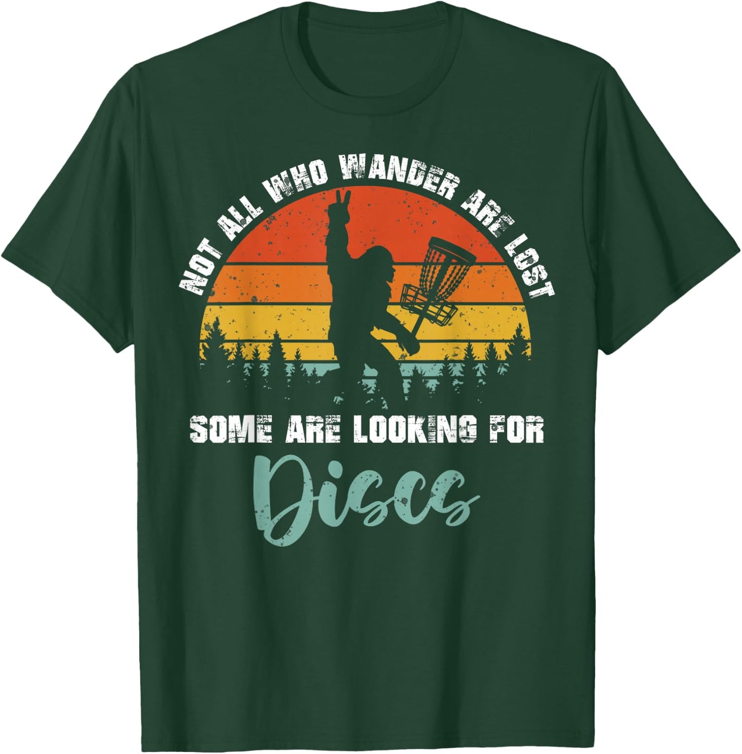 Bigfoot Disc Golf Big Foot Sasquatch Gifts Women T-Shirt - T-Shirt | Forest