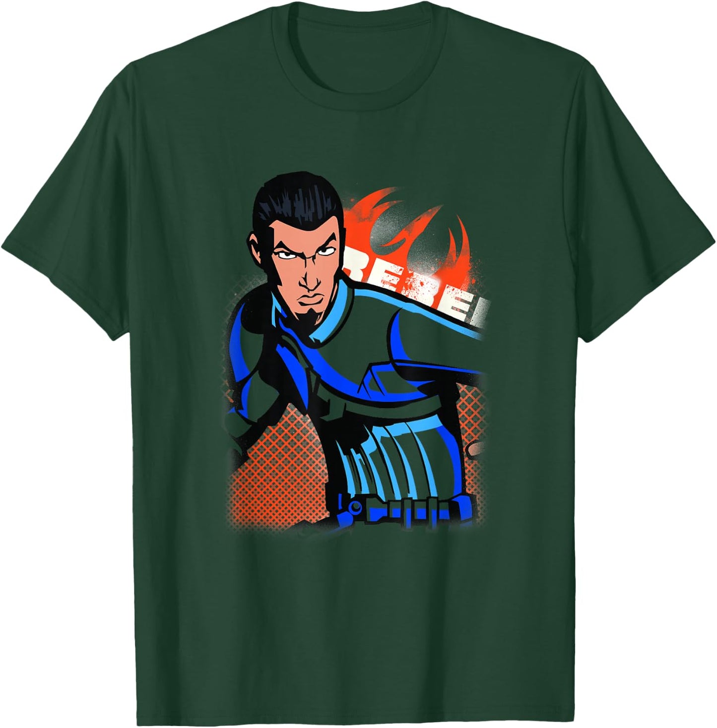 Star Wars Rebels Kanan Jarrus Spotlight Rebel Portrait T-Shirt - T-Shirt | Forest