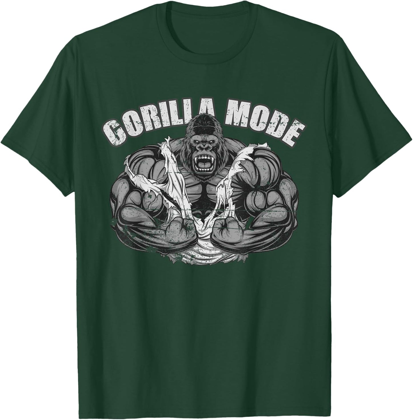 Gorilla Mode Gym Ape Fitness Coach Swole Monkey T-Shirt - T-Shirt | Forest