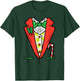 Christmas Tuxedo Costume Funny Xmas Tux Bowtie Men Boys Kids T-Shirt - T-Shirt | Forest