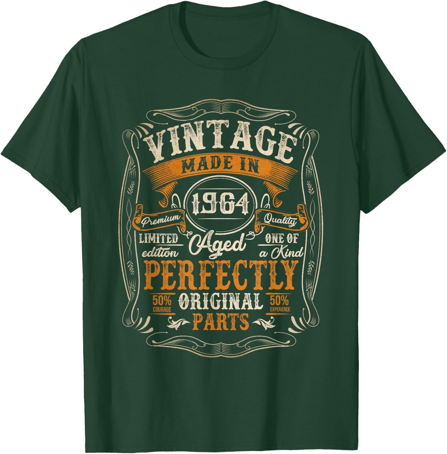 60 Years Old Gift Vintage Made In 1964 60th Birthday Men T-Shirt - T-Shirt | Forest
