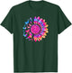 Sunflower Sun Flower Tie Dye Daisy Butterflies Women Girls T-Shirt - T-Shirt | Forest