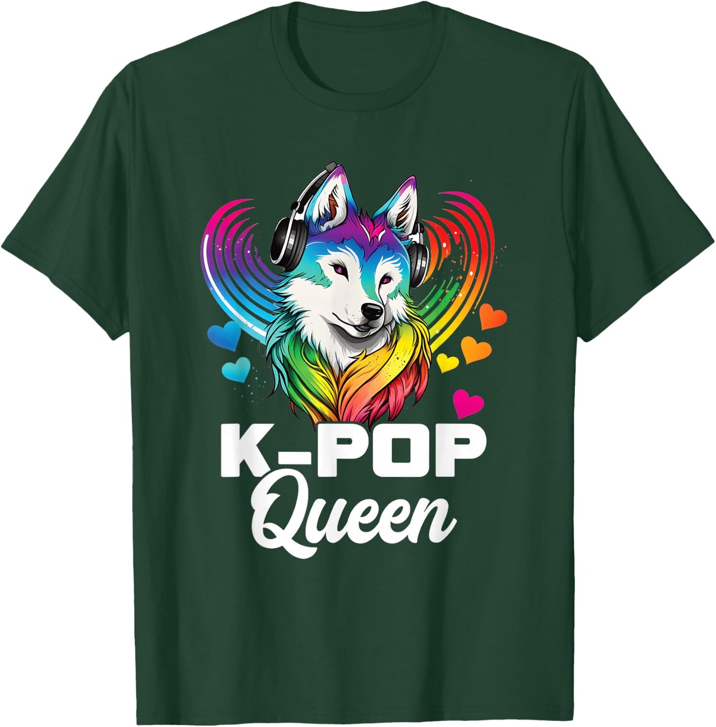 Kpop Queen Bias Wolf Korean Pop Merch K-pop Merchandise T-Shirt - T-Shirt | Forest