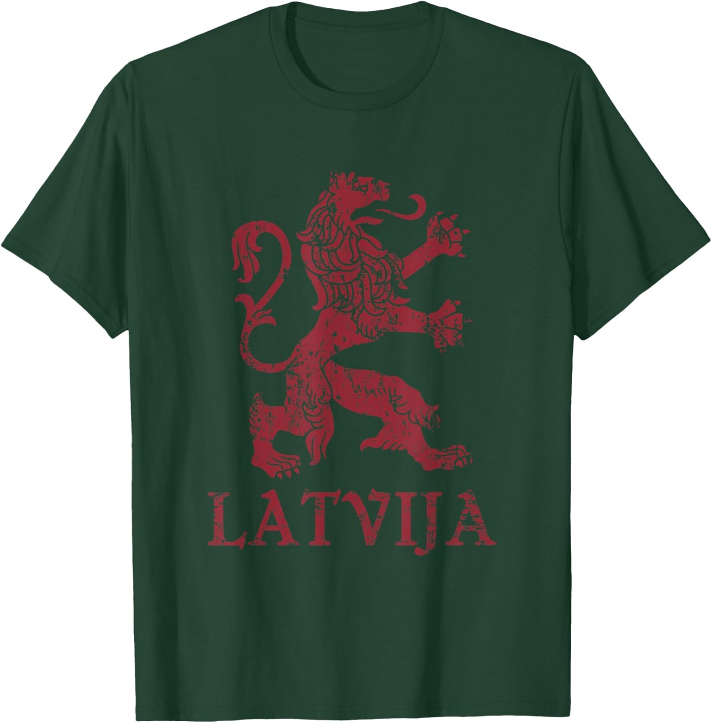 Latvija Latvia Lion Symbol Latvian Pride T-Shirt - T-Shirt | Forest