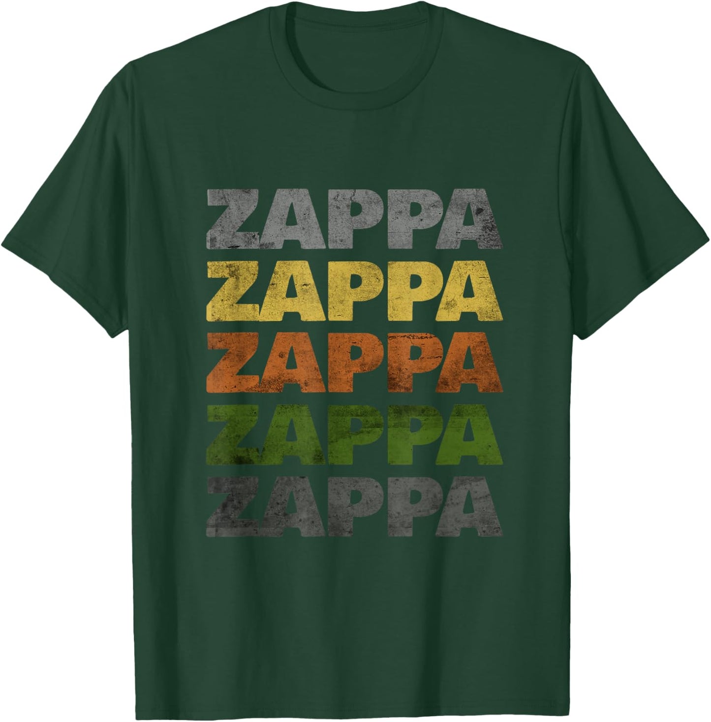 Love Heart Zappa Grunge Retro Vintage Style Black Zappa T-Shirt - T-Shirt | Forest
