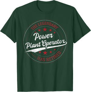 Legendary Retired Power Plant Operator T-Shirt - T-Shirt | Forest