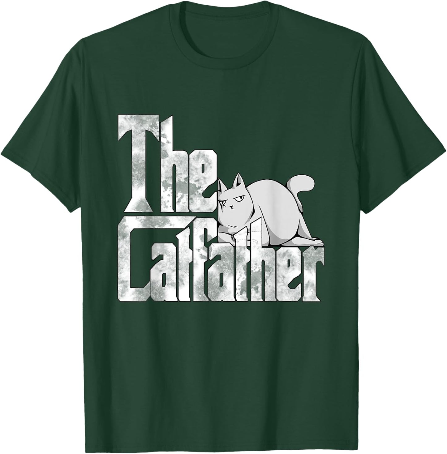 Cat Dad The Catfather Crazy Lazy Cat Father Kitty Daddy T-Shirt - T-Shirt | Forest