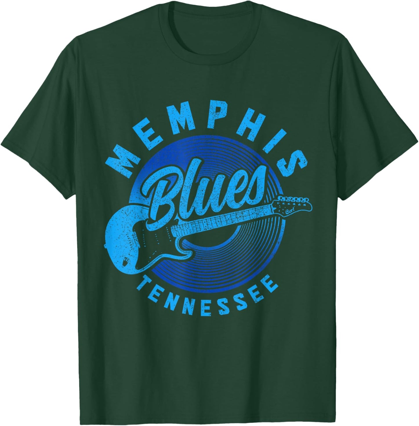 Memphis Tennessee TN Pride Guitar Blues Music Vintage T-Shirt - T-Shirt | Forest