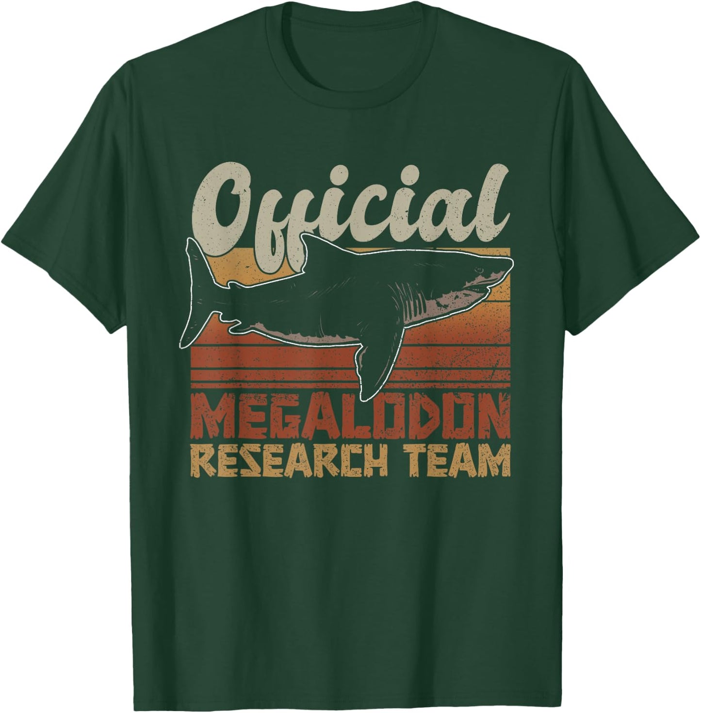 Official Megalodon Research Team - Megalodon Shark T-Shirt - T-Shirt | Forest